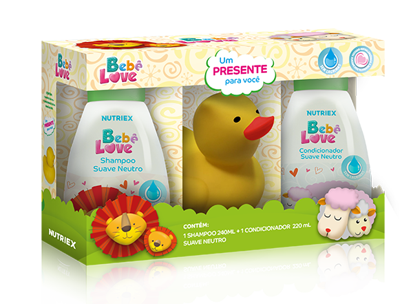 KIT SH+COND NUTRIEX BEBE LOVE AMARELO