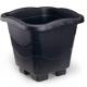 VASO QUADRADO 18LT INJEPLASTEC PRETO