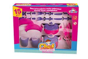 BRINQ CHEF GOURMET LUMMAR KIT ALMOCINHO 15 PC