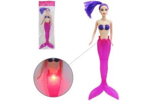 BONECA INFANTIL SEREIA COM LUZ NA SOLAPA