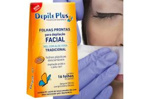 FOLHAS PRONTAS PARA DEPILAÇÃO FACIAL 16 FOLHAS DEPILE