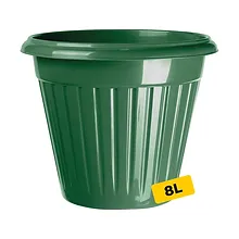 VASO REDONDO  VERDE 8L LUMMAR