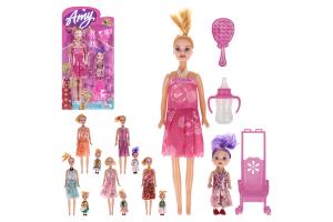 BONECA ZEIN AMY FAMILY C/ 3 ACESSORIOS