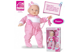 BONECA NEW MINI BEBE MANIA FRASES